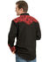 Image #3 - Scully Men's Crimson Floral Embroidery Retro Long Sleeve Western Shirt, , hi-res