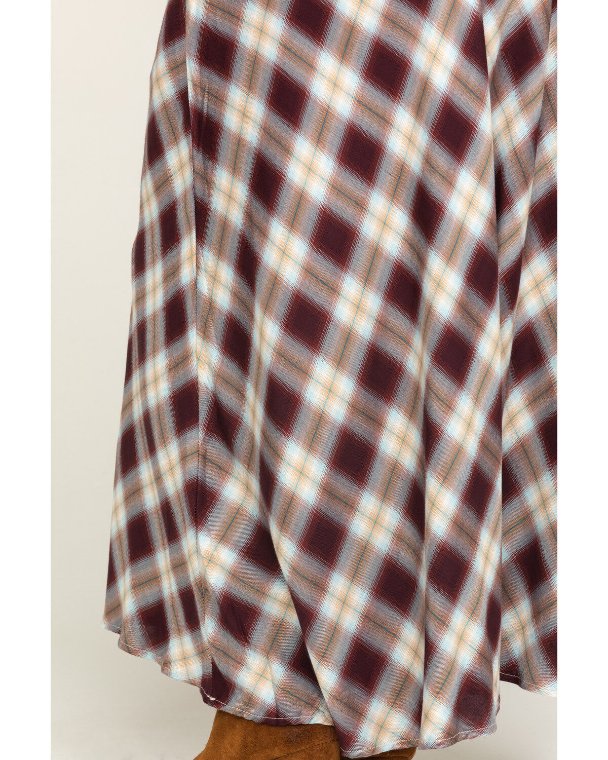 Image #5 - Stetson Women's Plaid Print Maxi Skirt, , hi-res