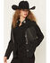 Image #2 - Idyllwind Women's Colton Faux Suede Fringe Blazer, Black, hi-res