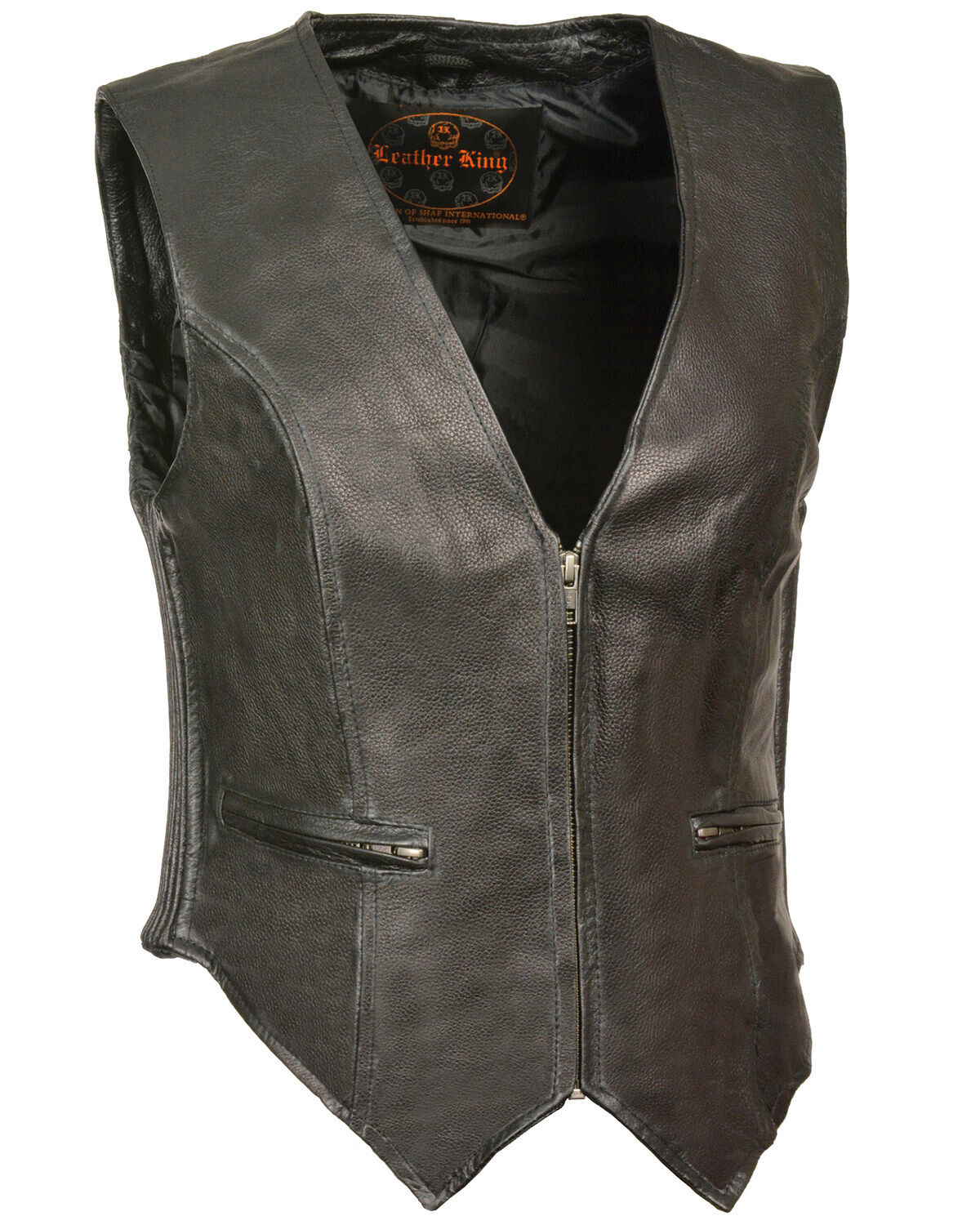 Image #1 - Milwaukee Leather Women's Zipper Front Side Stretch Vest, , hi-res