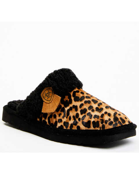 Ariat Women's Jackie Slippers - Broad Square Toe, Leopard, hi-res