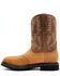 Ariat Men's Sierra Steel Square Toe Western Work Boots, Aged Bark, hi-res