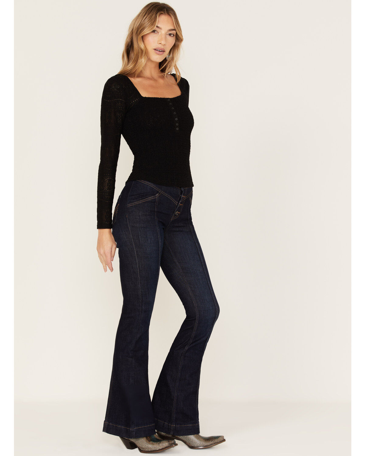 Idyllwind Women's Hillsboro Dark Wash High Rise Seamed