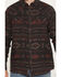 Image #3 - Moonshine Spirit Men's Antler Southwestern Print Long Sleeve Snap Flannel Shirt, Burgundy, hi-res