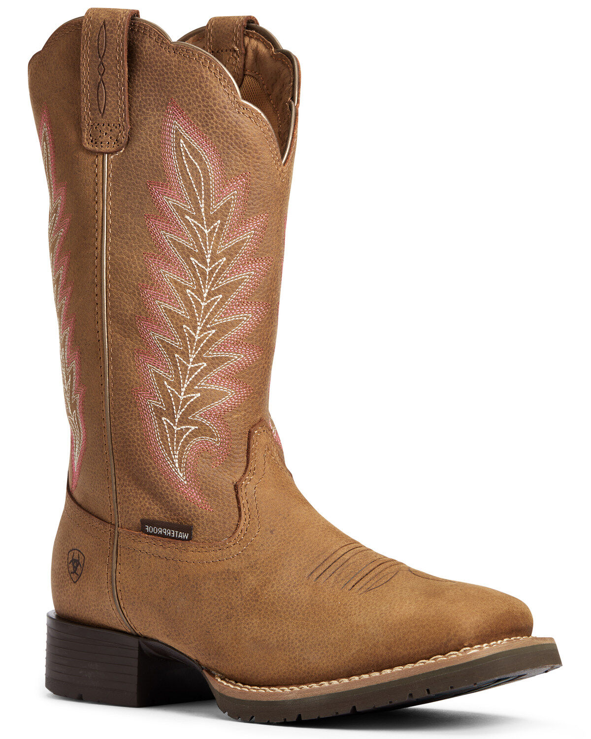 Image #1 - Ariat Women's Hybrid Rancher Waterproof Performance Western Boots - Broad Square Toe, , hi-res