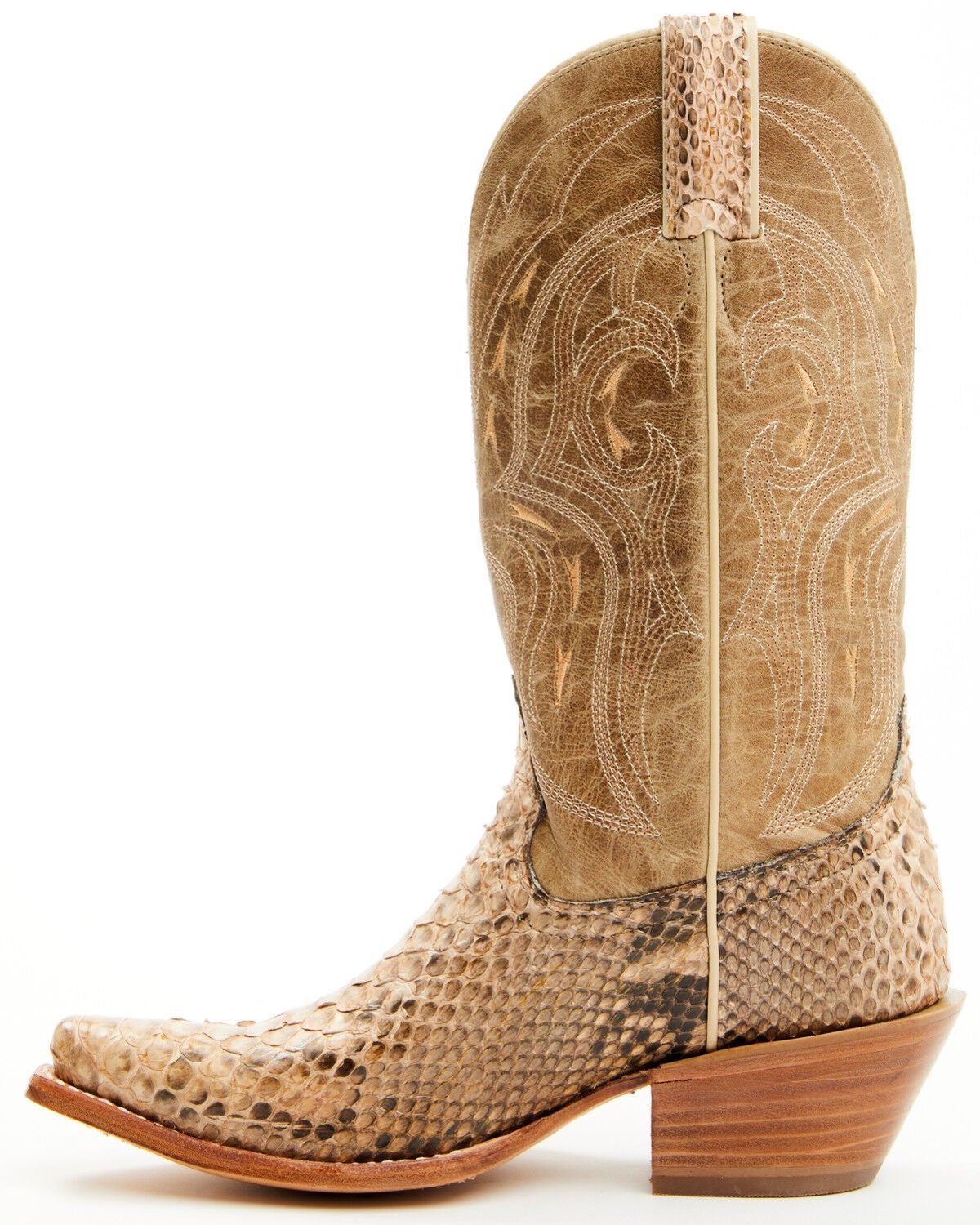 Image #3 - Shyanne Women's Exotic Python Western Boots - Snip Toe, Gold, hi-res