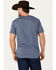 Image #4 - Cinch Men's Cattleman Saloon Outlaws Welcome Short Sleeve Graphic T-Shirt, Blue, hi-res