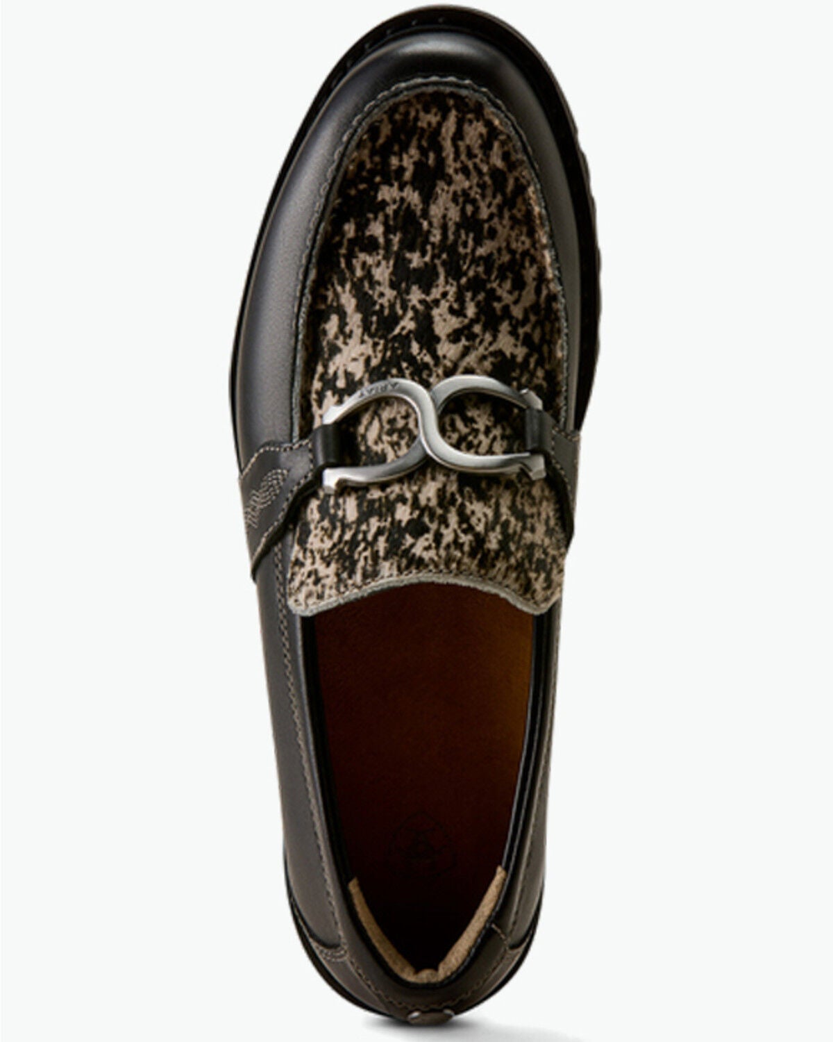 Image #4 - Ariat Women's Stratford Loafer Bit Shoes - Moc Toe, Black, hi-res
