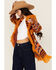 Image #2 - Panhandle Women's Horse Print Cardigan, Mustard, hi-res