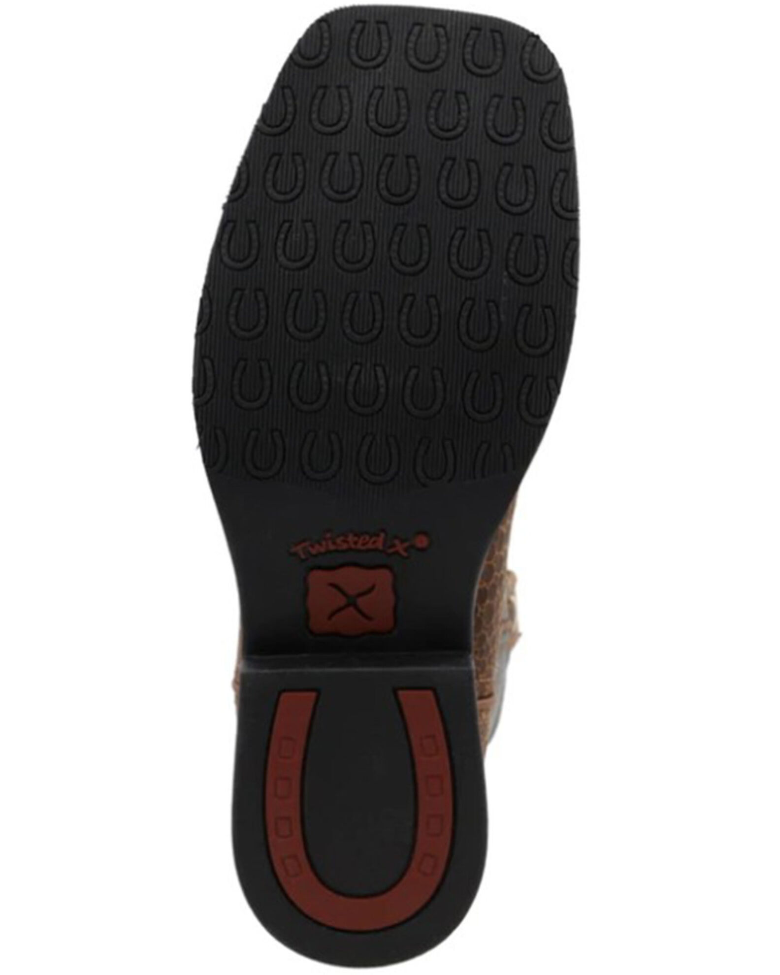 Image #6 - Twisted X Boys' Top Hand Western Boots - Broad Square Toe, Brown/blue, hi-res