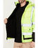 Image #2 - Hawx Men's 3-In-1 Hi-Vis Bomber Work Jacket - Tall, Yellow, hi-res