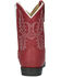 Image #4 - Smoky Mountain Toddler Girls' Hopalong Western Boots - Round Toe, Red, hi-res