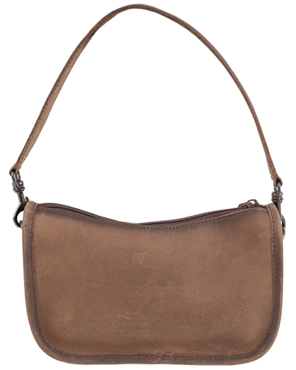 UER Women's Pebbled Cow Leather Multifunction Everywhere Zip Tote Bag並行輸入品 New Vosges Pebbled Leather Dark Brown - Large Bags for Women - Elleme