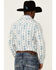 Rough Stock By Panhandle Men's Ercu Southwestern Print Long Sleeve Snap Western Shirt , Tan, hi-res