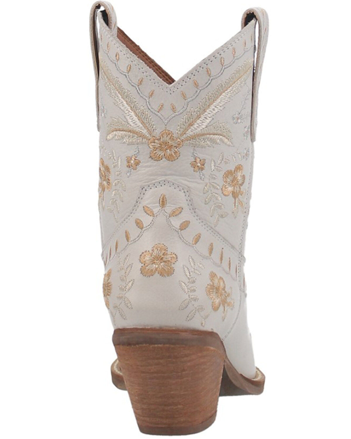 Image #5 - Dingo Women's Primrose Western Booties - Snip Toe, White, hi-res