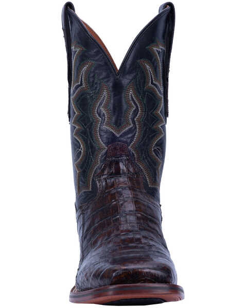 Image #5 - Dan Post Men's Kingsly Caiman Leather Western Boots - Broad Square Toe, , hi-res