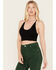 Image #2 - Fornia Women's Jacquard Print Sleeveless Brami, Black, hi-res
