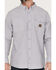 Image #3 - Hawx Men's Chambray Sun Protection Western Shirt, Grey, hi-res