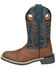 Image #3 - Smoky Mountain Boys' El Paso Western Boots - Broad Square Toe, Brown, hi-res