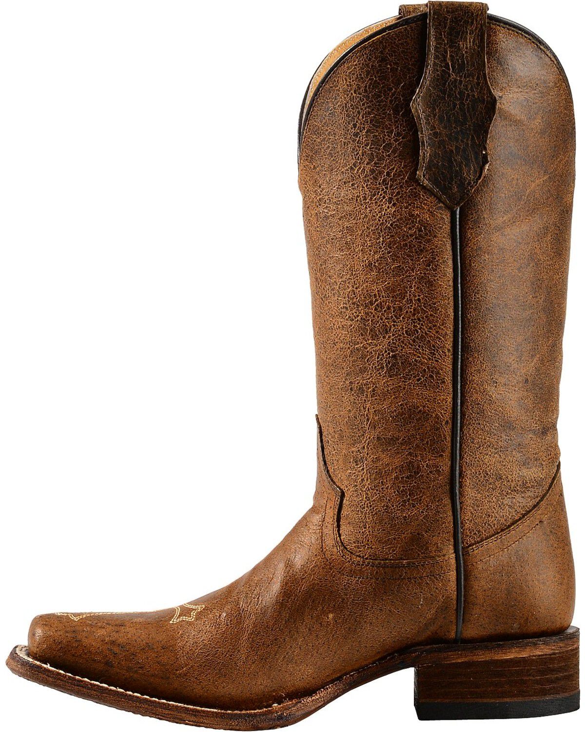 Image #3 - Circle G Women's Cross Embroidered Square Toe Western Boots, , hi-res