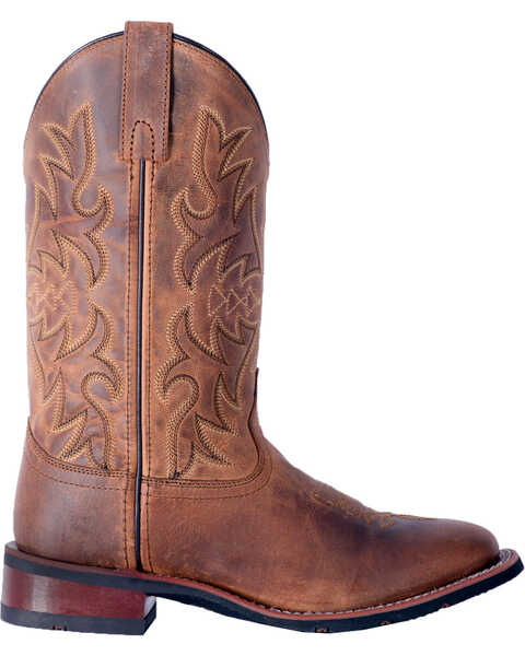 Laredo Women's Anita Western Boots - Broad Square Toe, Tan, hi-res