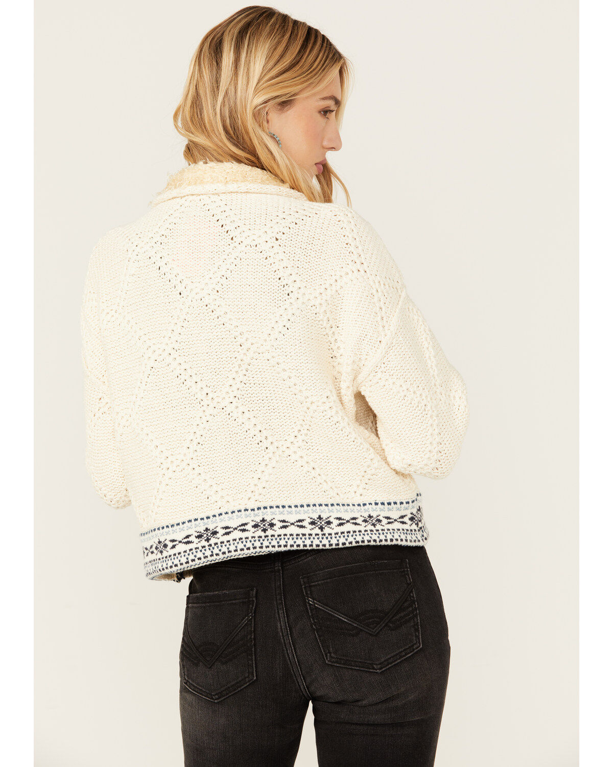 Image #4 - Free People Women's Floral Print True Cardigan, Cream, hi-res