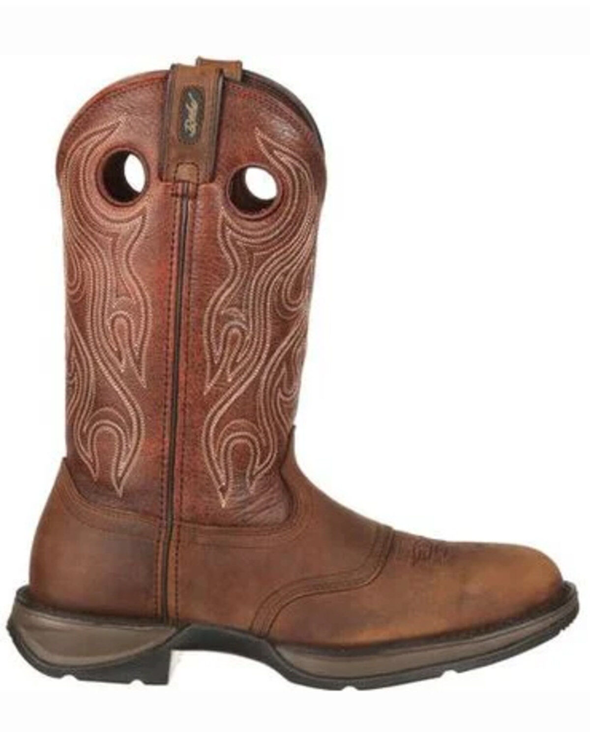 Image #2 - Durango Men's Rebel Saddle Western Boots, Bark, hi-res