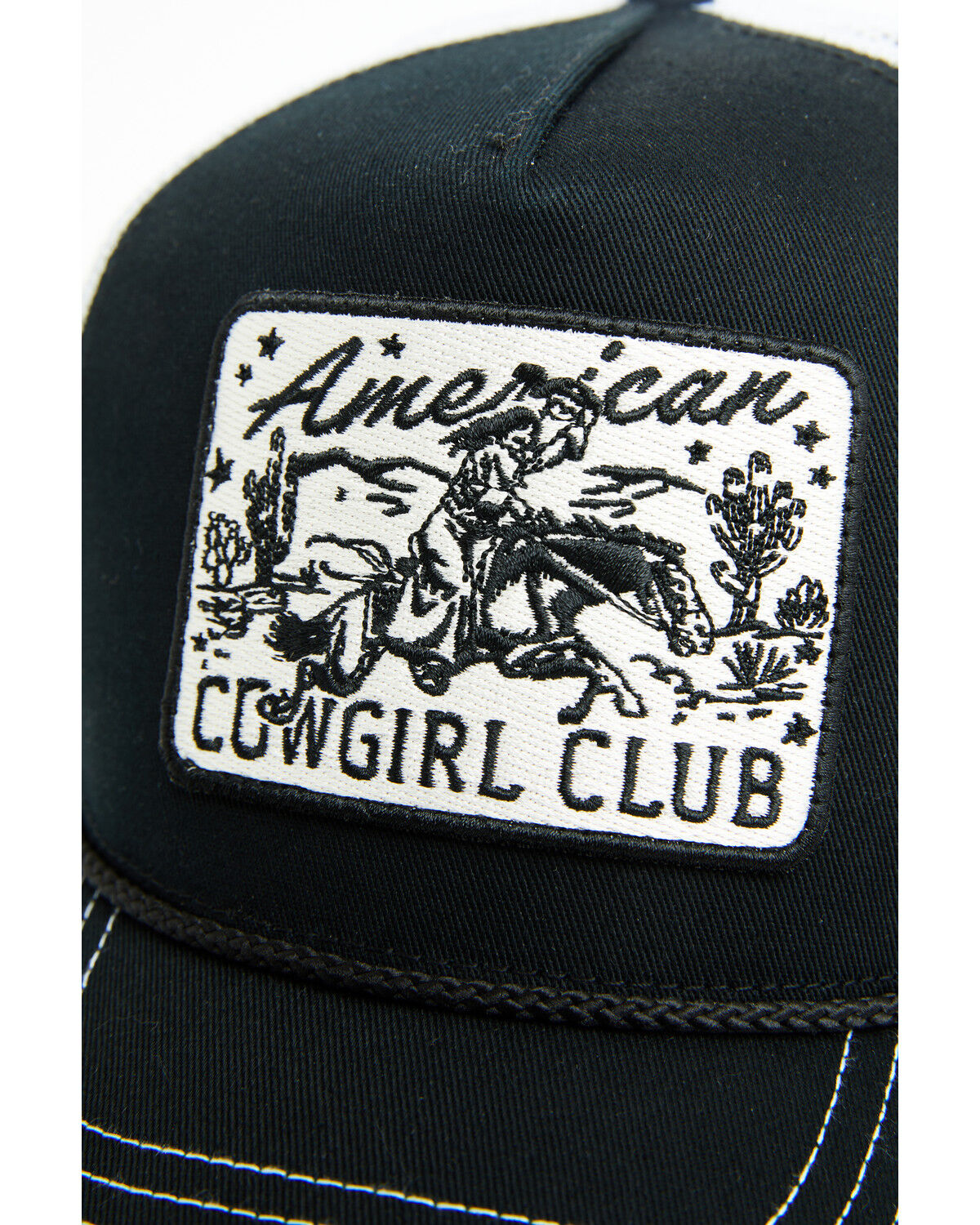 Image #2 - Shyanne Women's American Cowgirl Ball Cap, Black, hi-res