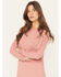 Image #2 - Carhartt Women's Loose Fit Heavyweight Long Sleeve Graphic Work T-Shirt, Rose, hi-res