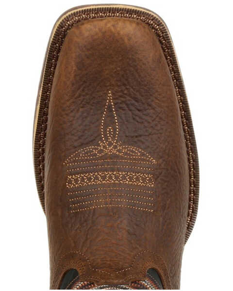 Image #6 - Durango Men's Rebel Chocolate Western Boots - Square Toe, , hi-res