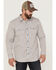 Image #1 - Moonshine Spirit Men's Kingston Stripe Snap Western Shirt, Grey, hi-res