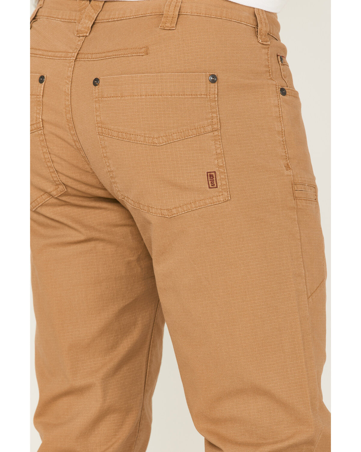 Image #4 - Brothers and Sons Men's Weathered Ripstop Slim Straight Outdoor Pants, Beige/khaki, hi-res