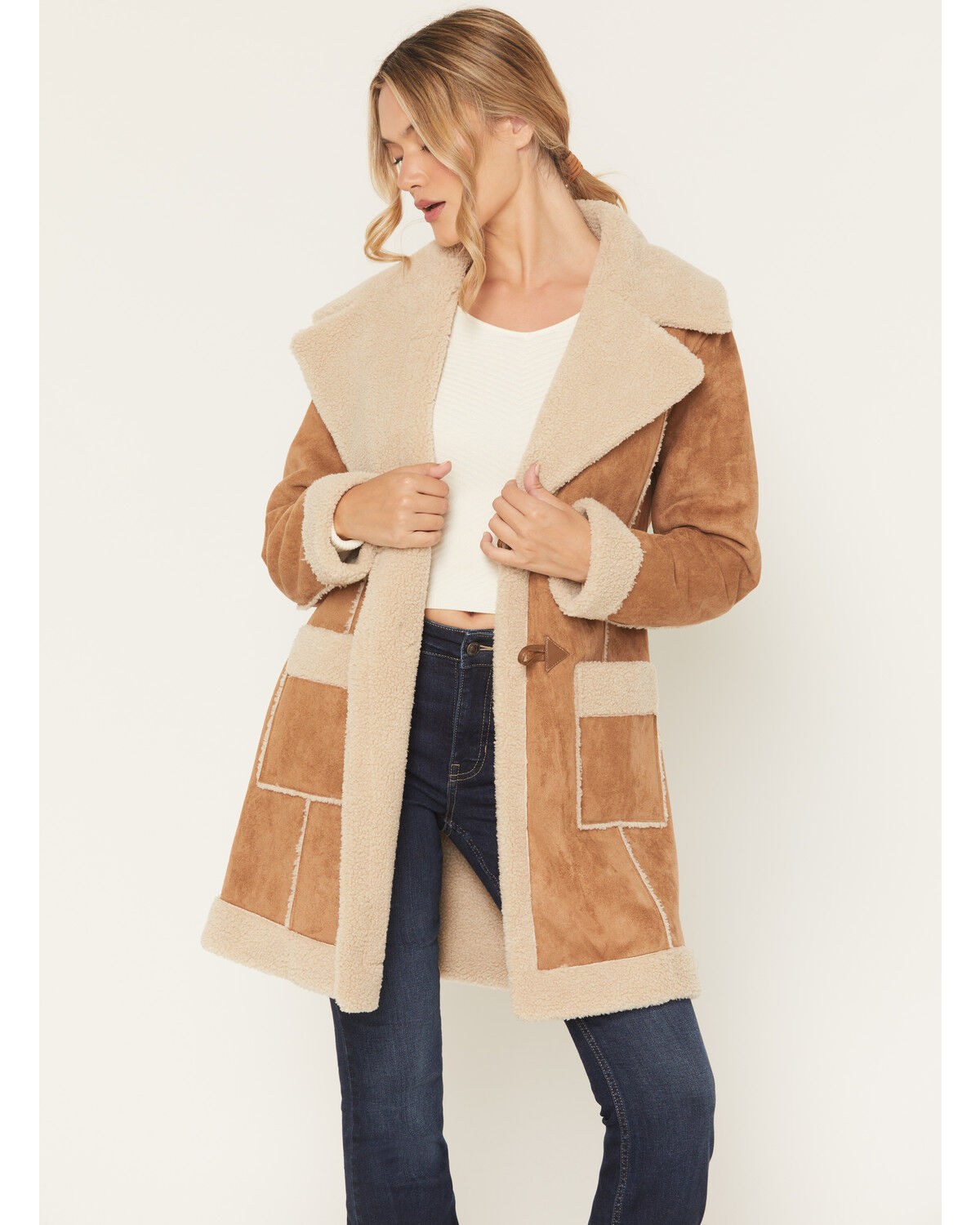 Panhandle Slim Women's Berber Lined Microsuede Coat Boot Barn