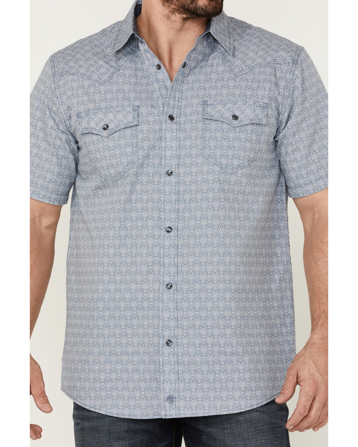 Image #3 - Moonshine Spirit Men's Date Night Print Short Sleeve Snap Western Shirt, , hi-res