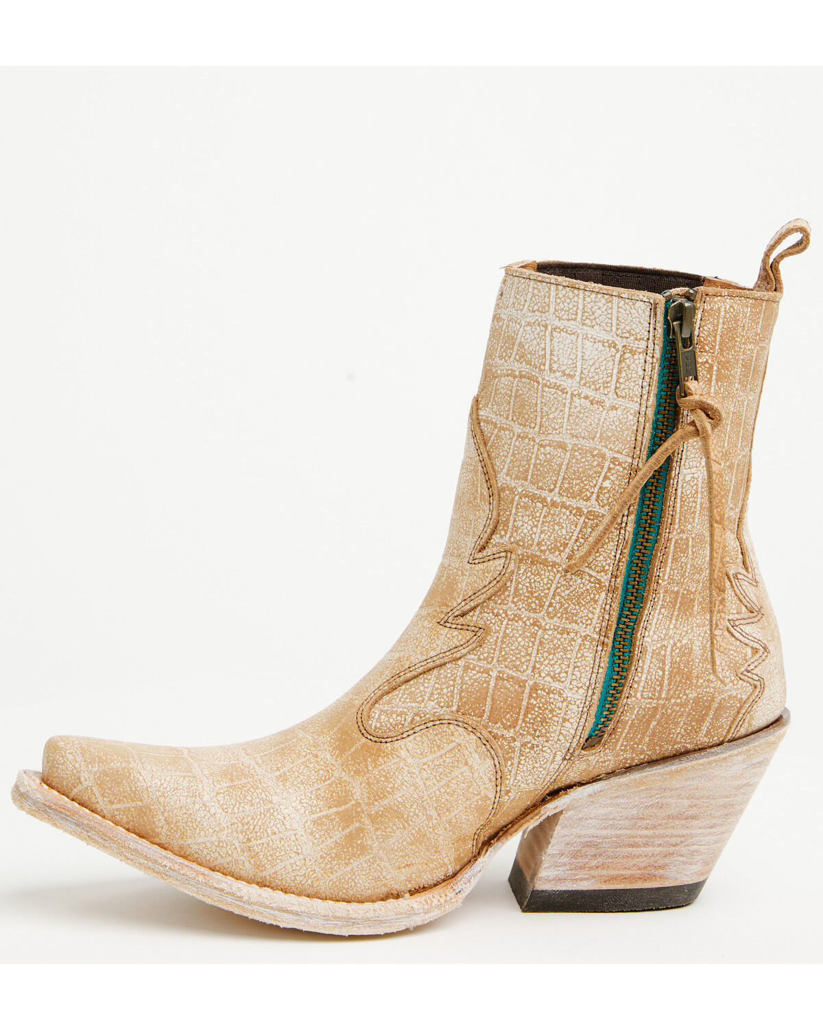 Ariat Women's Jade Crocodile Print Western Booties - Snip Toe