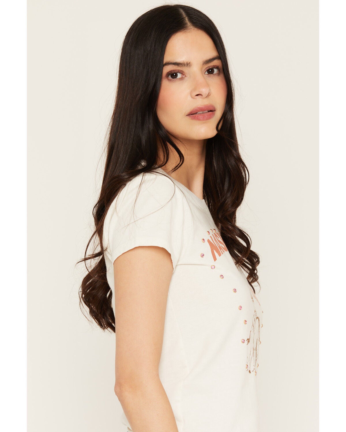 Image #2 - Blue Life Women's Rowdy Short Sleeve Graphic Tee, White, hi-res