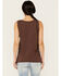 Image #4 - Cleo + Wolf Women's Naughty Is Nice Graphic Tank, Chocolate, hi-res
