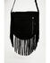 Image #3 - Idyllwind Women's Joplin Suede Fringe Hobo Bag, Black, hi-res