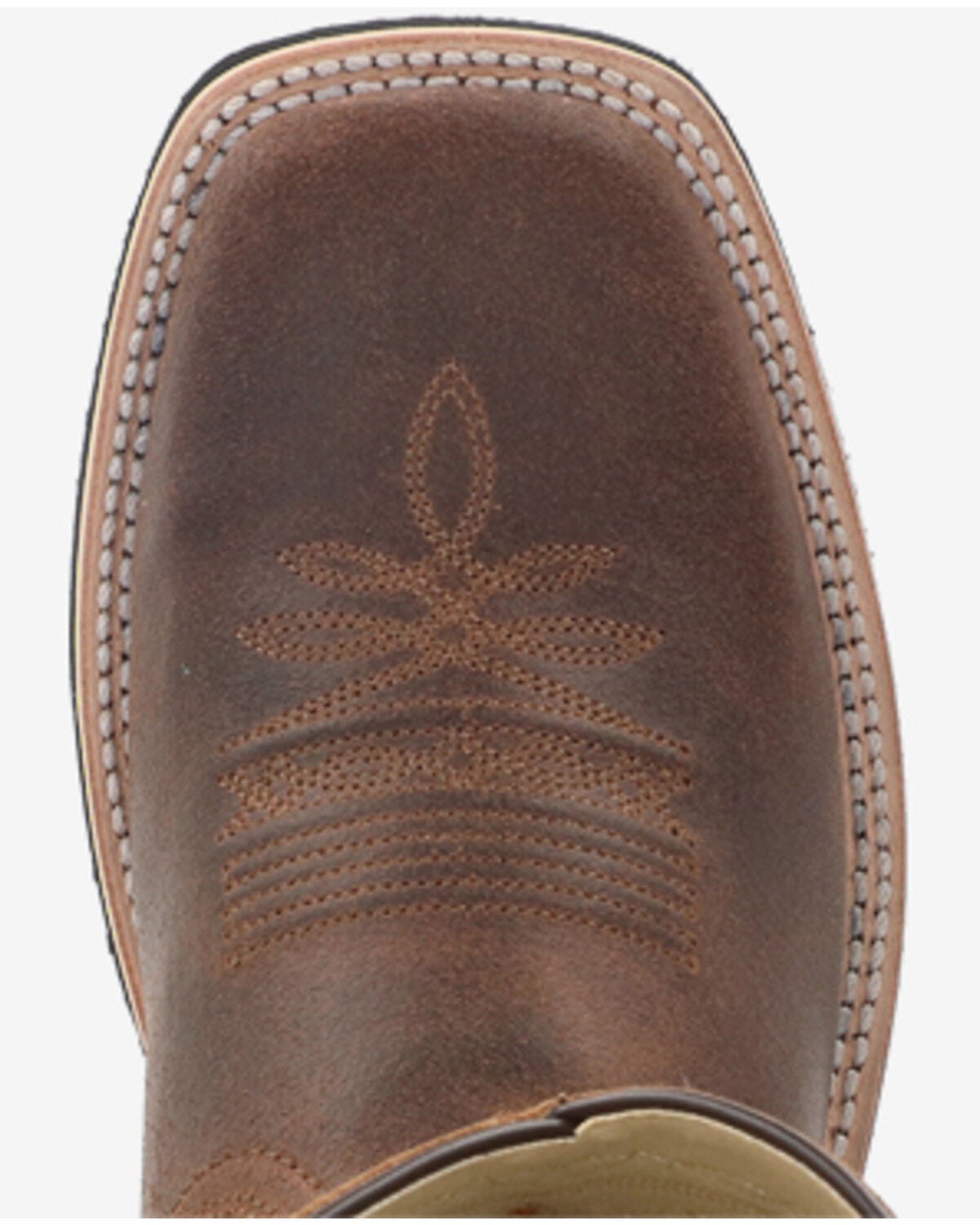 Image #5 - Smoky Mountain Men's Booneville Performance Western Boots - Broad Square Toe, Brown, hi-res