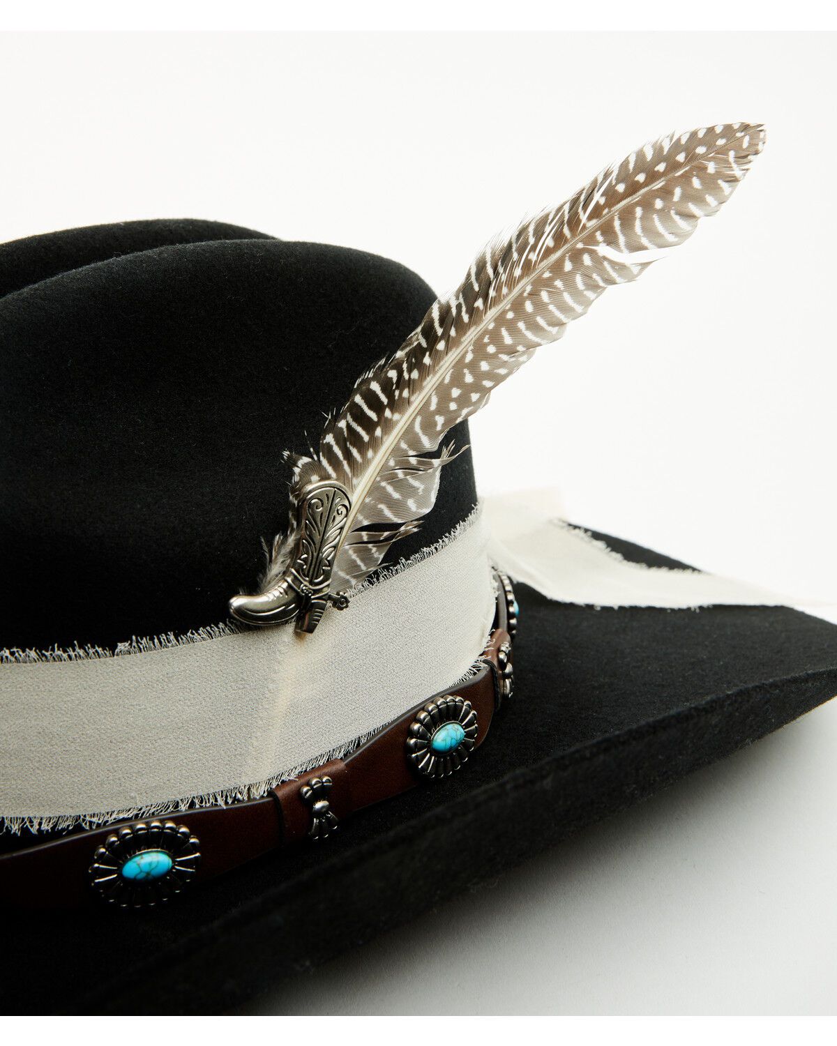 Image #3 - Boot Barn Concho Western Hat Accessory Set, Brown, hi-res