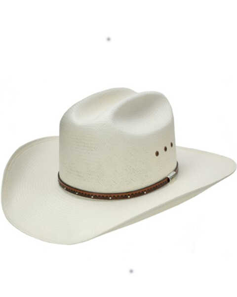 Stetson Men's 10X Haywood Straw Cowboy Hat, Natural, hi-res