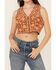 Image #3 - Shyanne Women's Poplin Embellished Vest, Fired Brick, hi-res