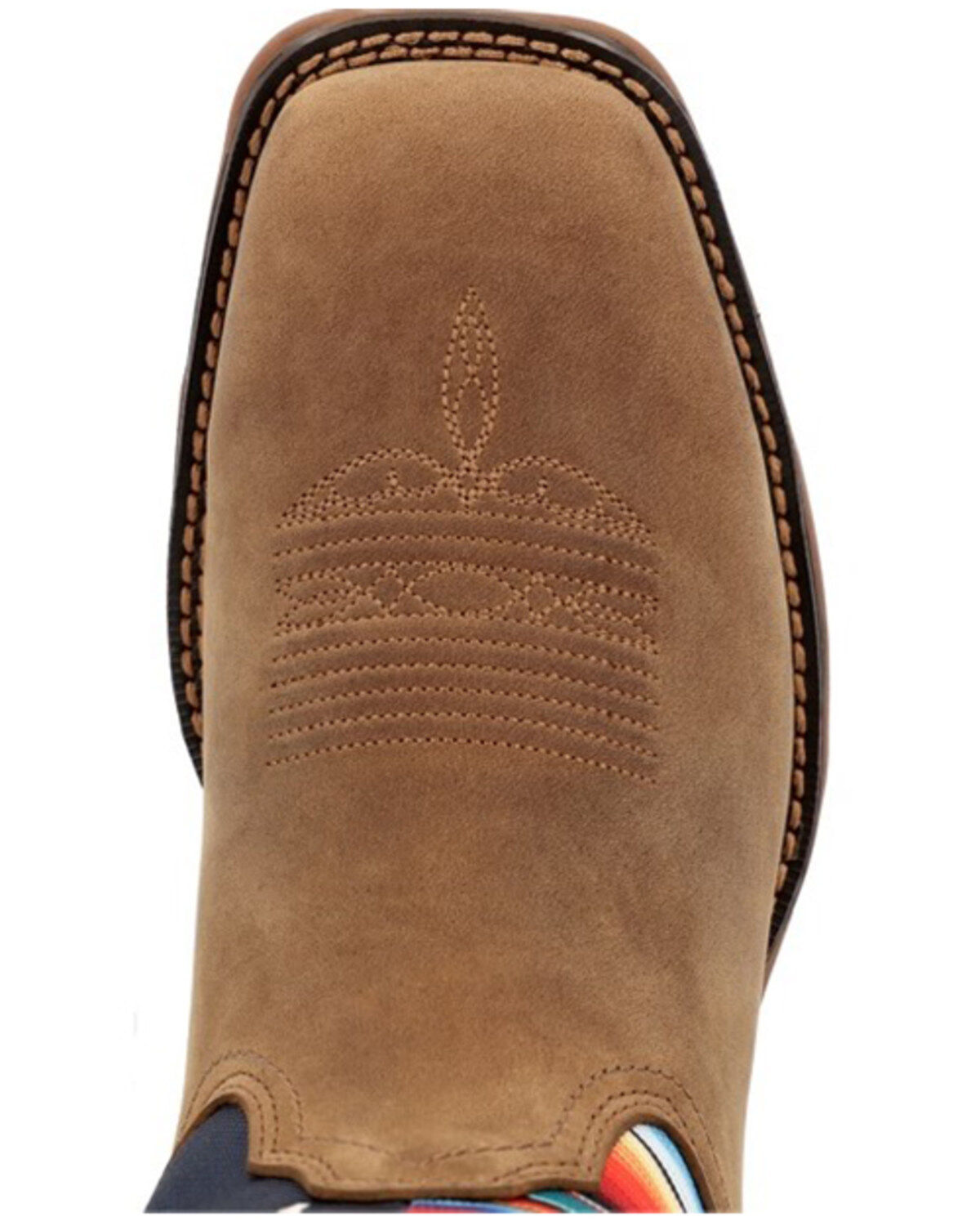 Image #6 - Durango Women's Lady Rebel™ American Flag Serape Work Boots - Square Toe, Brown, hi-res