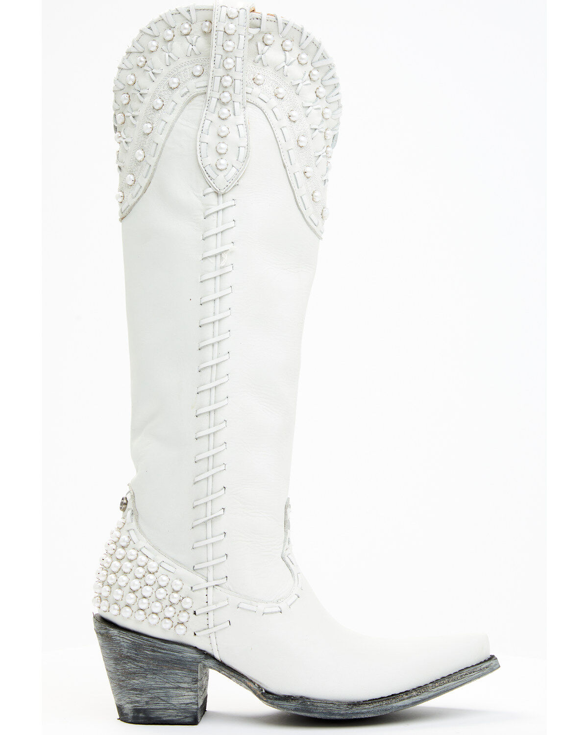 Image #2 - Boot Barn X Double D Women's Exclusive Bridal Pearl Western Bridal Boots - Snip Toe, , hi-res
