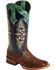 Image #1 - Lucchese Women's Handmade 1883 Amberlyn Full Quill Ostrich Western Boots - Square Toe , Sienna, hi-res
