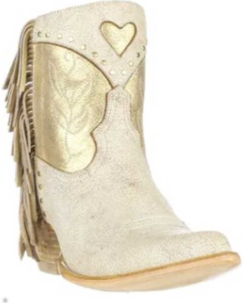 Yippie Ki Yay By Old Gringo Women's Leylani Bone Western Fashion Booties - Snip Toe , Natural, hi-res