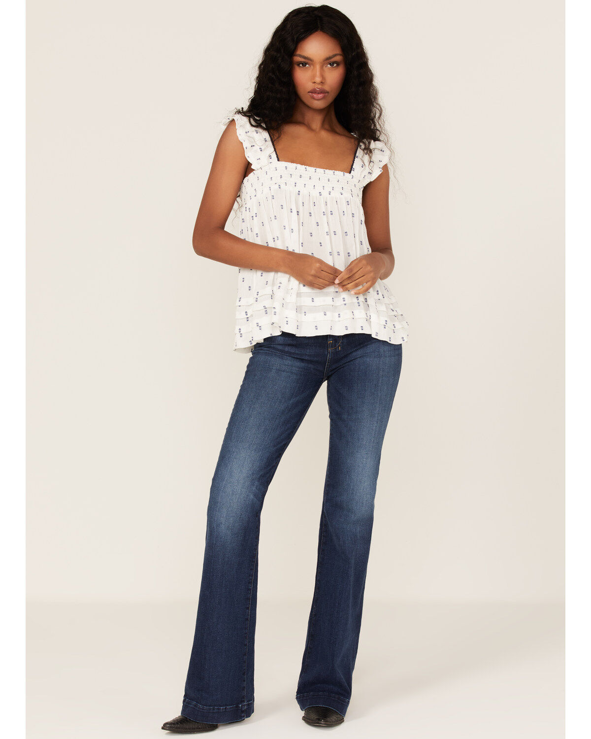 Image #2 - Band of the Free Women's Echo Ruffle Babydoll Top, , hi-res