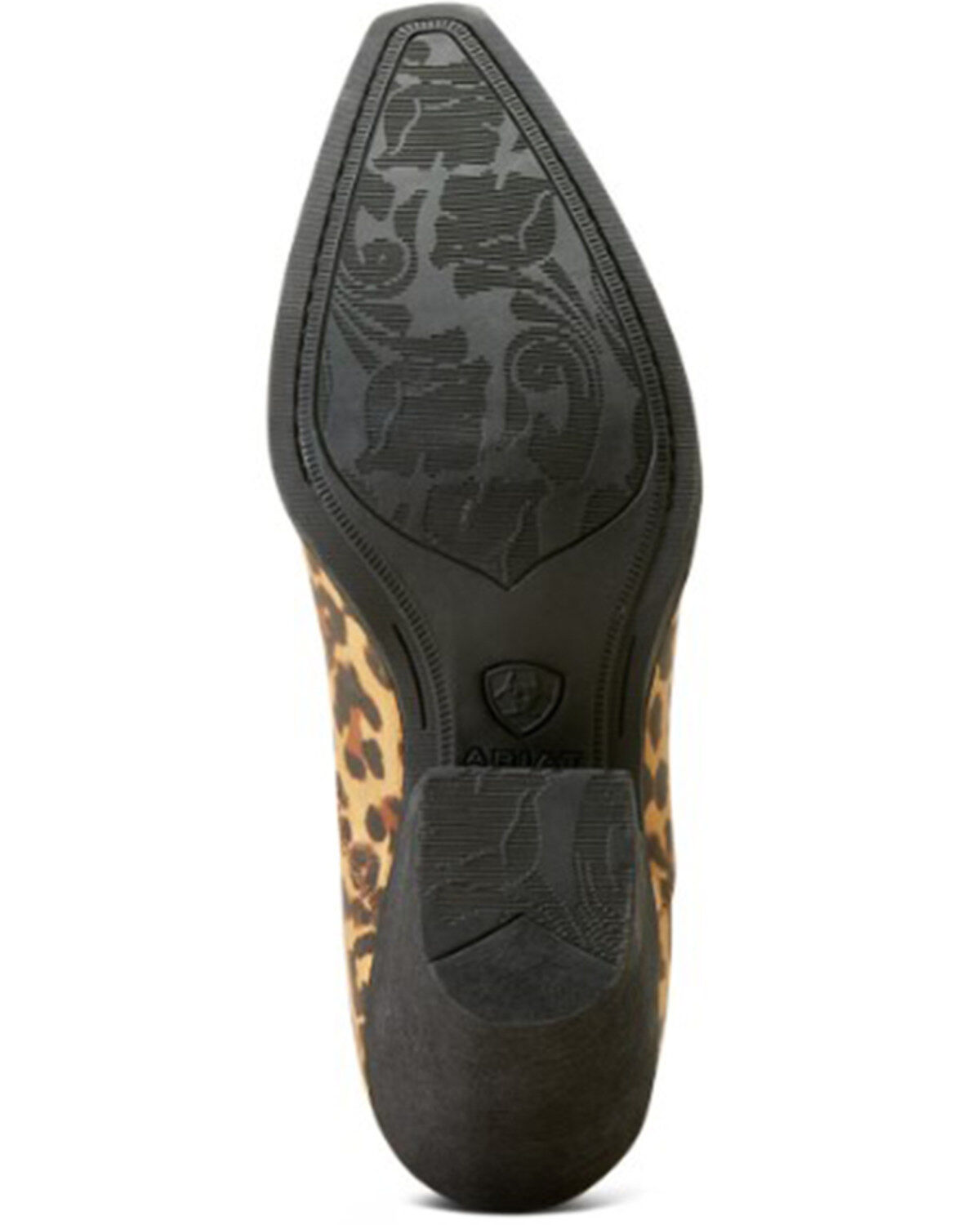 Image #5 - Ariat Women's Layla Distressed Leopard Print Booties - Snip Toe, Brown, hi-res