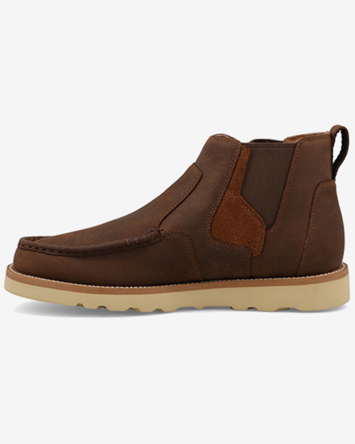 Image #3 - Twisted X Men's 6" Wedge Sole Boots - Moc Toe, Tan, hi-res