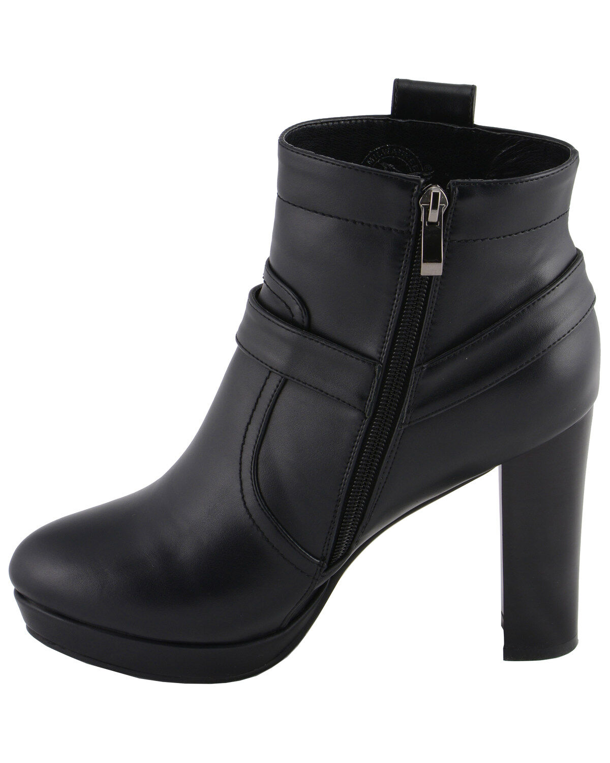 black booties medium heel